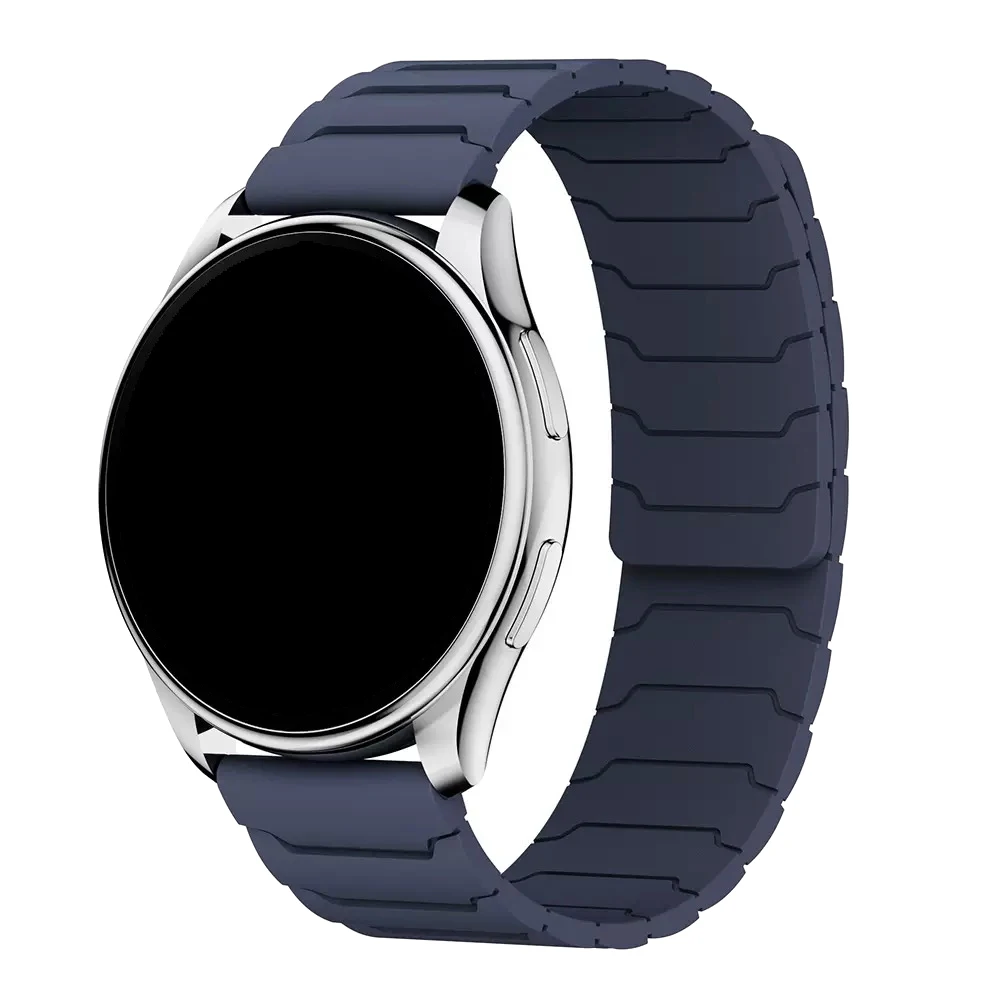 Magnetic Silicone Watchband with Adjustable Loop Strap