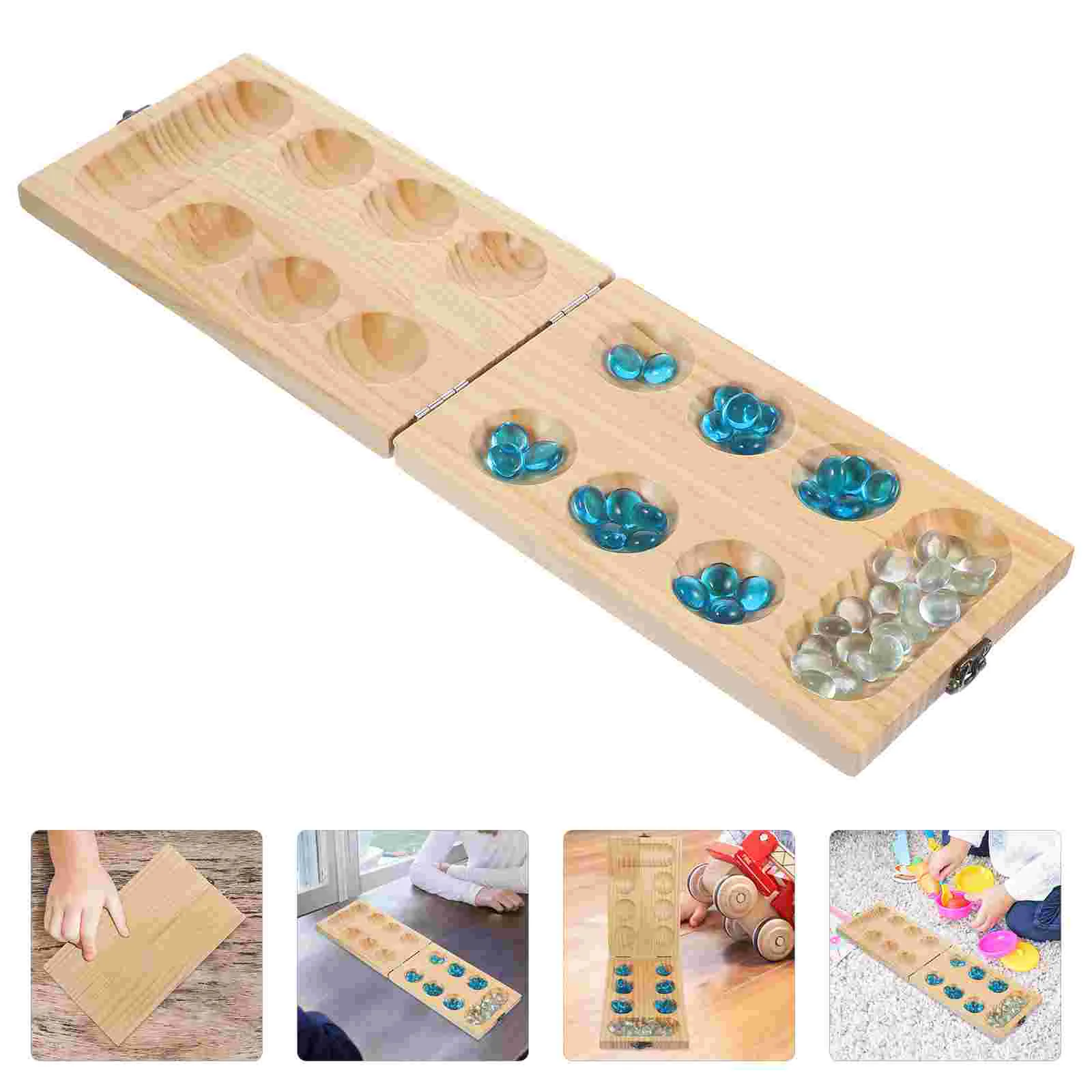 

1 Set of Board Game Chess Mancala Chess Educational Chess Plaything for Kids