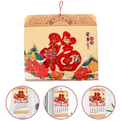 2024 Wall Hanging Calendarsss Year The Dragon Calendarsss Zodiac Lunar Fengshui Monthly Calendarsss Fu New