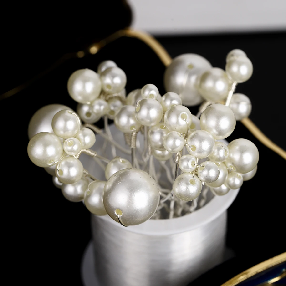 18 Teile/satz Zarte Blume Mode Haarnadeln Elegante Perle Braut Haar Clip Kopfschmuck Einfache Einzigartige Haar Sticks Für Frauen Als Geschenke – Detail 9