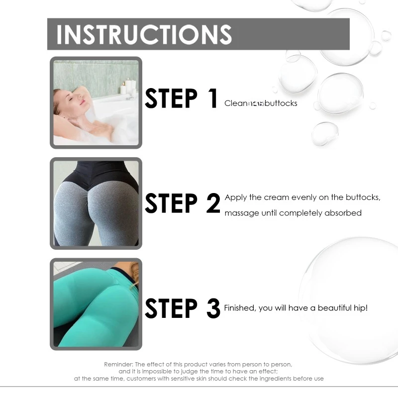 Fat Buttock Enlargement Cream Quickly Enlarge Tightness Butt Lifter Shaper Ass Big Cream For Women