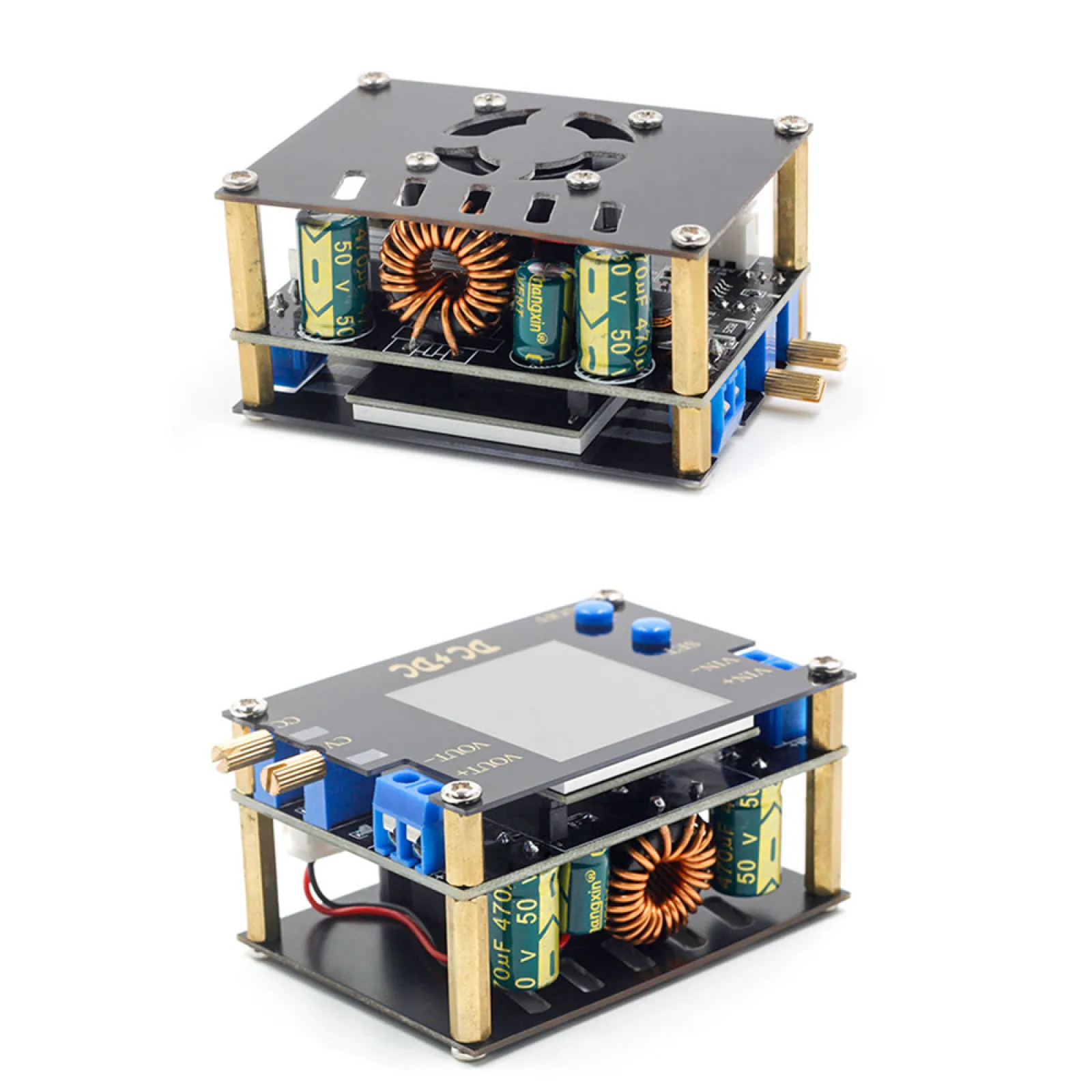 

0.5-32V 3A 35W / 4A 50W DC-DC Buck-Boost Converter Adjustable CC CV Step Up Down Power Supply Module New