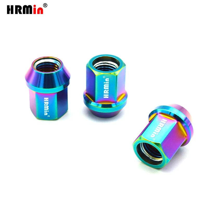 

HRMin Gr5 titanium wheel lug nut M12x1.25x27mm lock nut open end for Nissan,Greatwall,Geely,Subaru,Suzuki etc