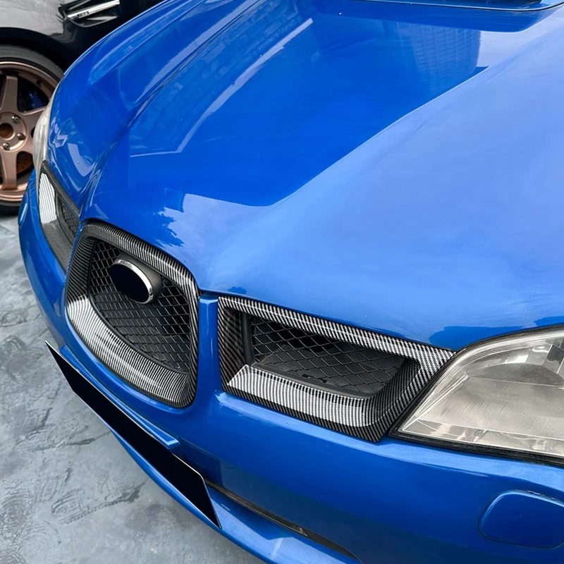 Car Grille Front Hood Grille Racing Bumper Grill Exterior Accessories For Subaru Impreza WRX STI 2006-2007-AD39 bumper grille trim strips