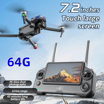Ae30 Schermo LCD controllato a tre assi Pan-Tilt Veicolo aereo senza pilota Fotografia aerea HD Gps Drone con fotocamera di volo intelligente