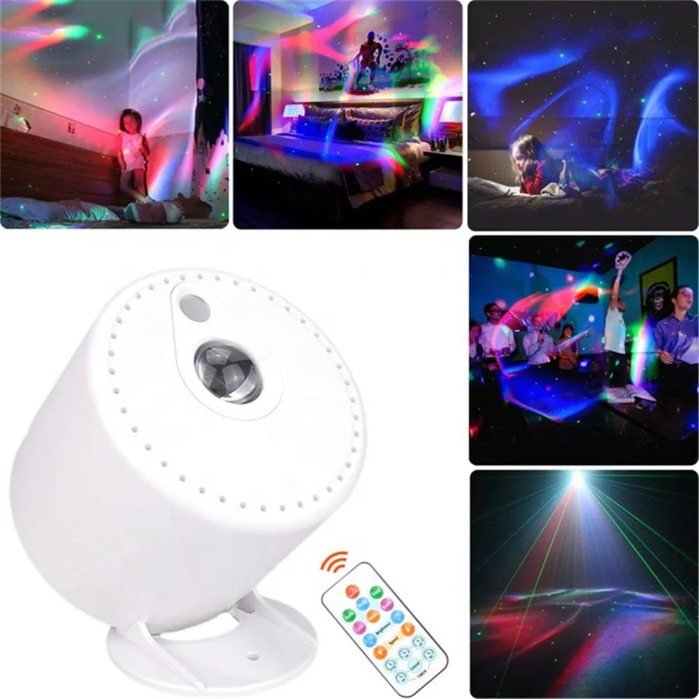 LED Nebula Projector Lighting Ambiance Night Light Star Laser Lights USB Bedroom Decor Party DJ Kids