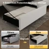 Bed Frame with 4 Storage Drawers, with Smart Control RGBW LED Lights Headboard Footboard, Control DIY Color, Box Spring Optional 4