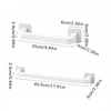 Bathroom Slipper Shelf Punch Free Wall Mounted Shoes Hanger Rack Towel Storage Shelf Space Saving Shelves Bathroom Accessories 6