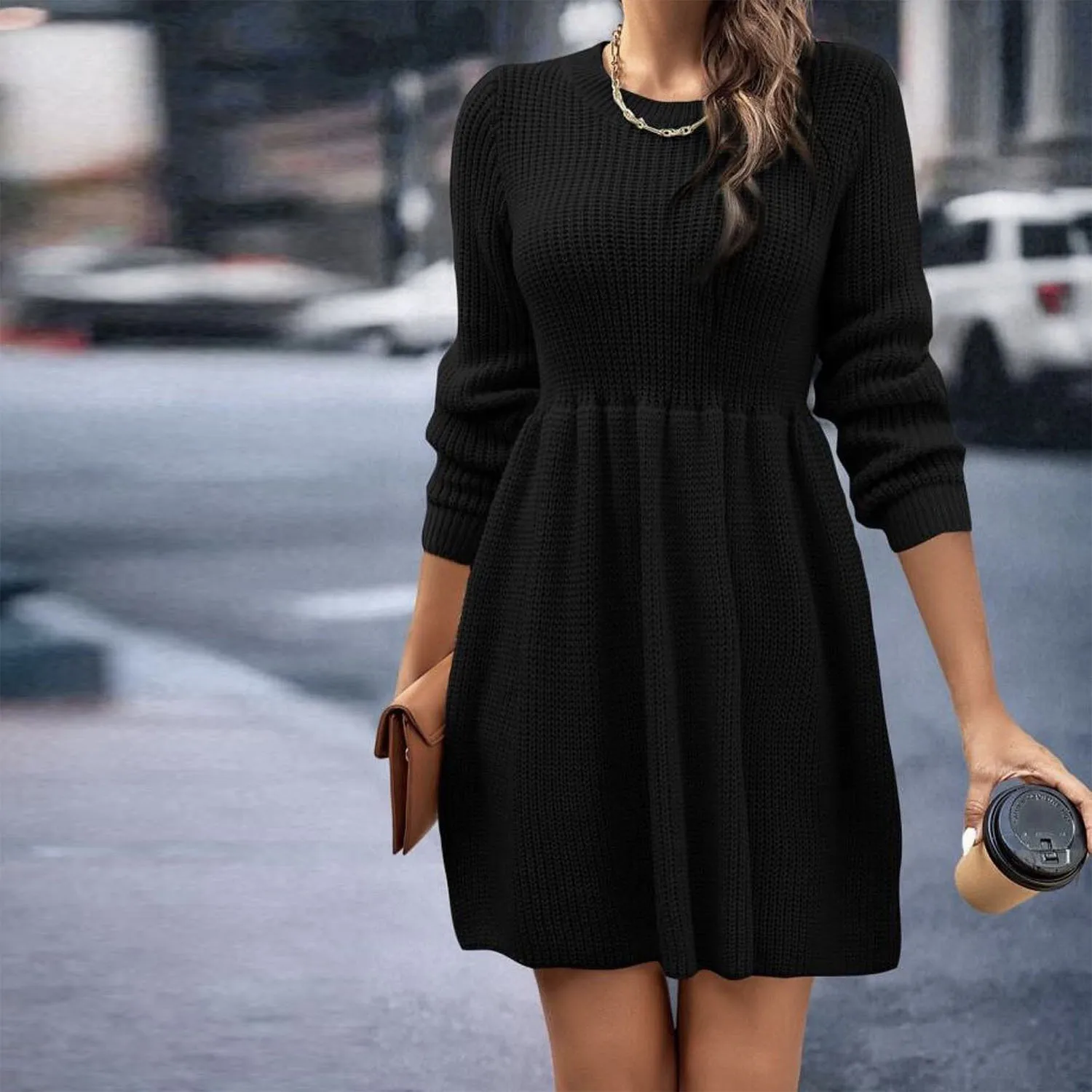 High Waist Hollow Out Fashion Mini Dress Female Elegant Patchwork Solid Pleated Party Dress Slim Long Sleeve Women Dress 26 High Waist Hollow Out Fashion Mini Dress Female Elegant Patchwork Solid Pleated Party Dress Slim Long Sleeve Women Dress