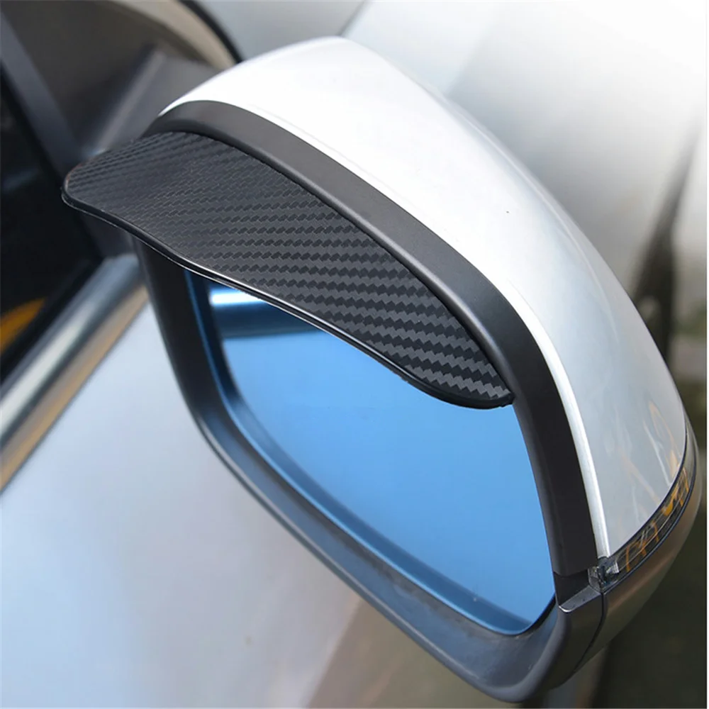 Car rearview mirror rain cover 2pcs For Seat Ibiza 6L 6J Leon FR Altea Renault Megane 3 Logan Scenic 2 Dacia Duster 1
