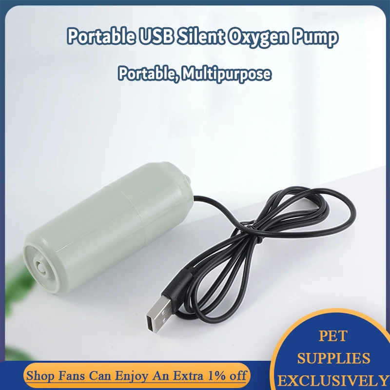 Portable5VUsbAirPumpAquariumAirStoneBubblerMiniWaterPump