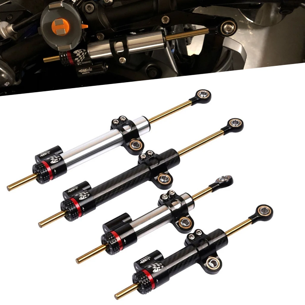 UniversalMotorcycleSteeringDamperStabilizerAdjustable255342mm
