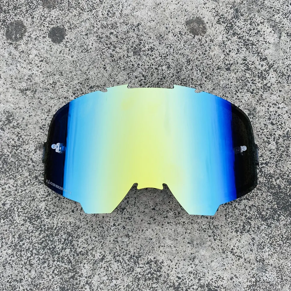 Enhanced Motorcycle Goggles Replacement Lenses - Transparent Mirror Finish