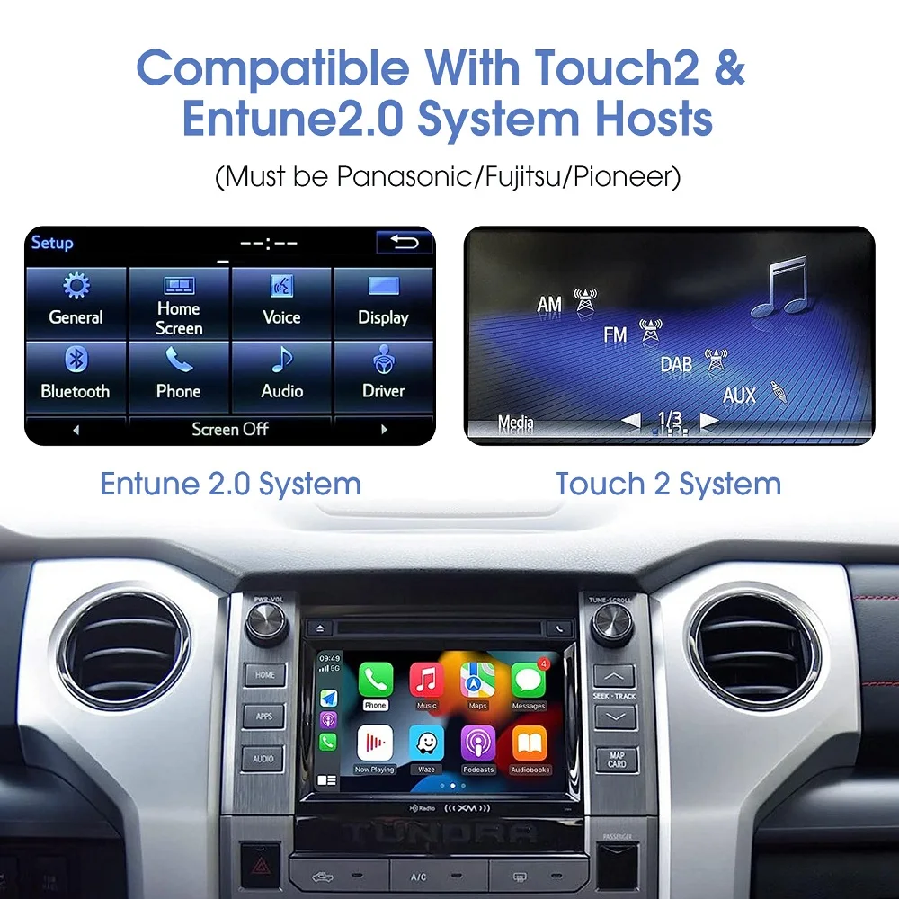 TOYOTA Corolla Camry CHR RAV4 Highlander 14-19  ڴ  Toyota Touch2/Entune2.0 ý   Carplay ȵ̵ Auto