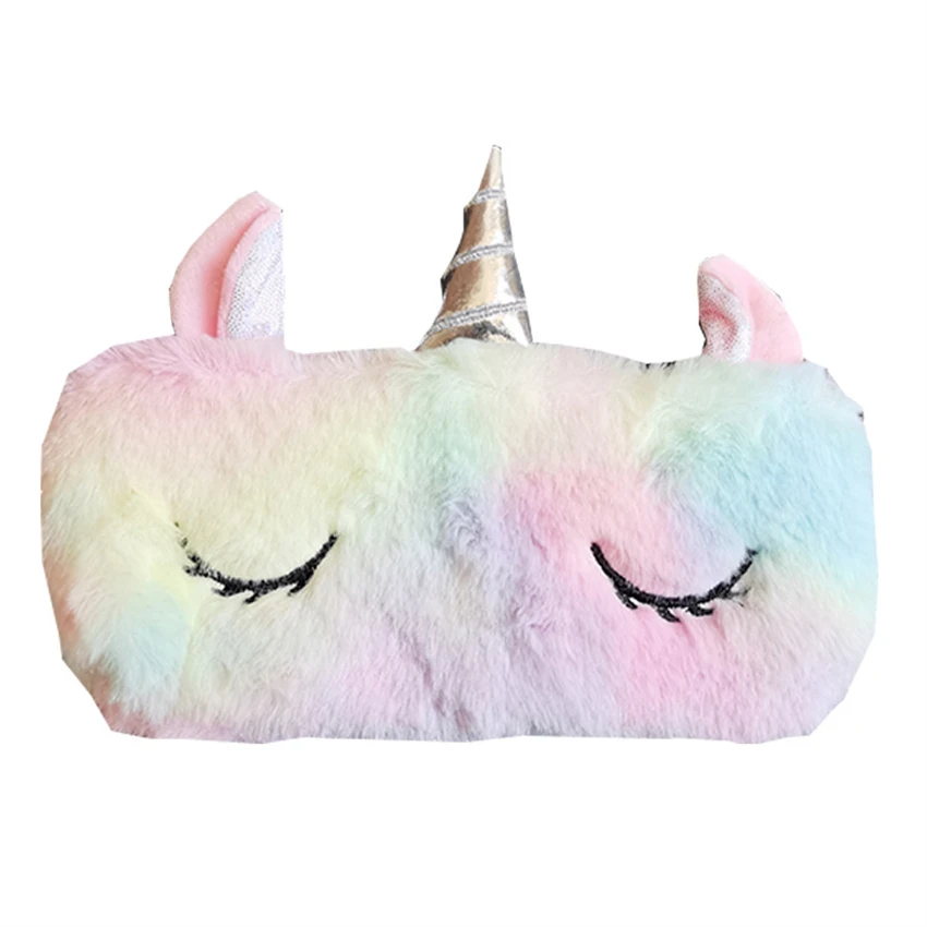 Astuccio Per Matite Simpatici Sacchetti Per Penne Custodia In Peluche Kawaii Unicorn Piornik Stazionario Kanken Torna A Materiale Scolastico Trousse M