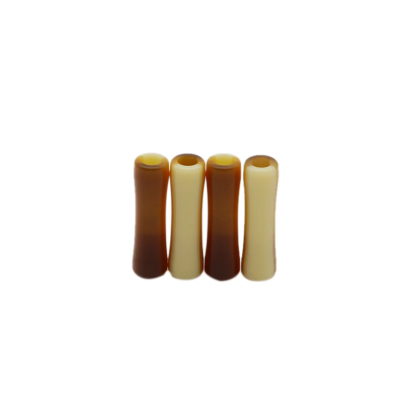 Coolstring Plastic Aglets 5.9*22mm Brown Beige Tape Ends Colours Mixed Double-sided Quaint Tips 4Pcs/Lot Premium Rope Decoration