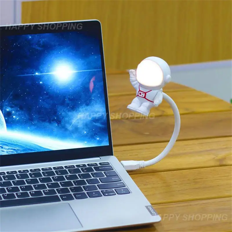 

Sleeping Light Astronaut Spaceman Usb Tube Temperature Voice Control Usb Powered Desk Lamp Voice Light Three Gear Led Dimming