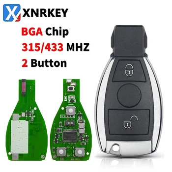 XNRKEY-BGA 스타일 2 버튼 리모트 키 315/433Mhz, 메르세데스 벤츠 A B S E 클래스 W203 W204 W205 W210 W211 W212 W221 W222 지원