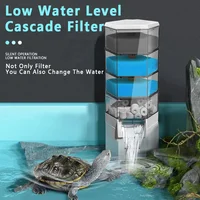 Silent Turtle Tank Filter Fecal ปั๊มดูด ปั๊มดูดต่ํา ปั๊มหมุนเวียนน้ําตก อุปกรณ์กรองระดับน้ําต่ํา 1