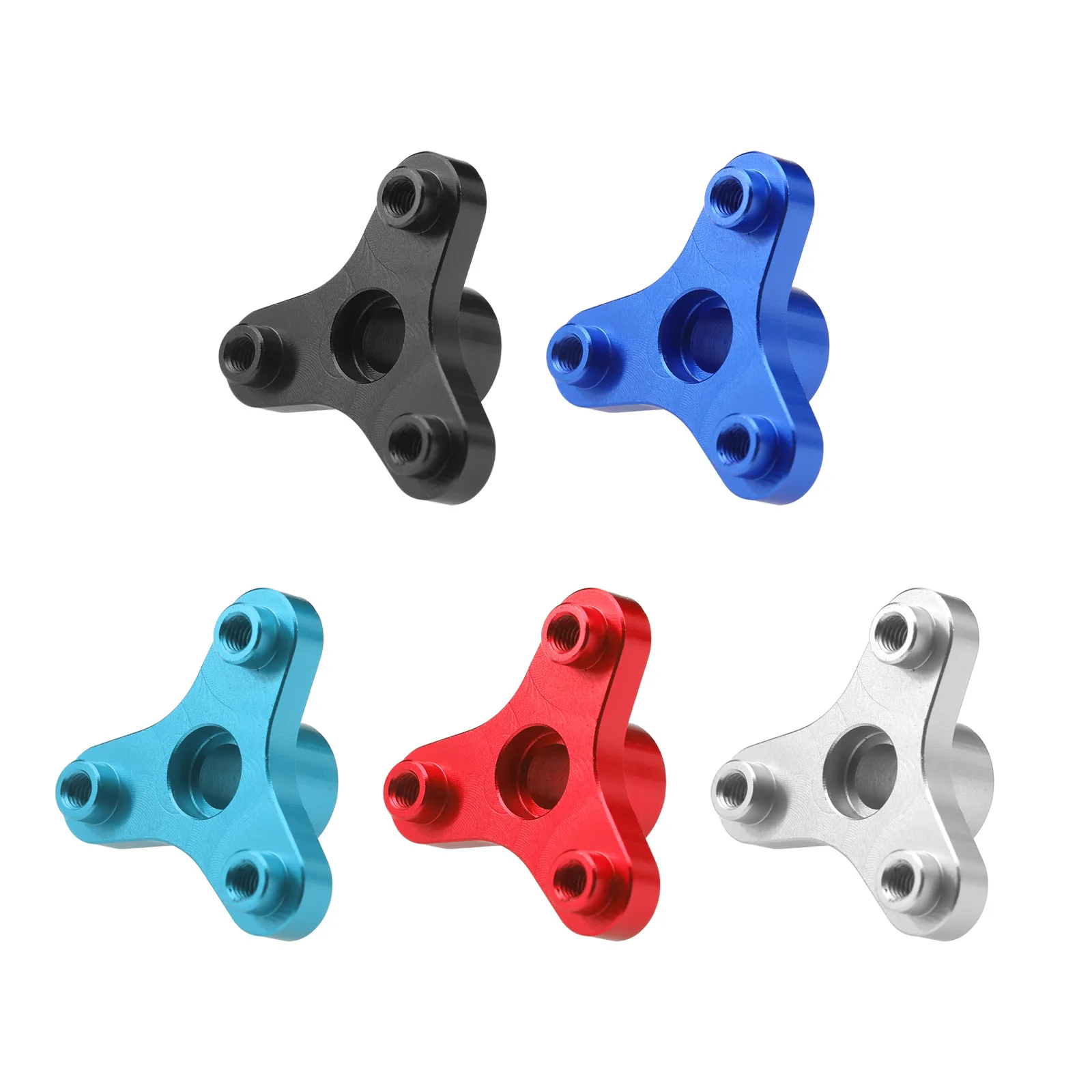 Pneu RC en aluminium noir mat, plus léger d'un tiers, posé sur une surface blanche.