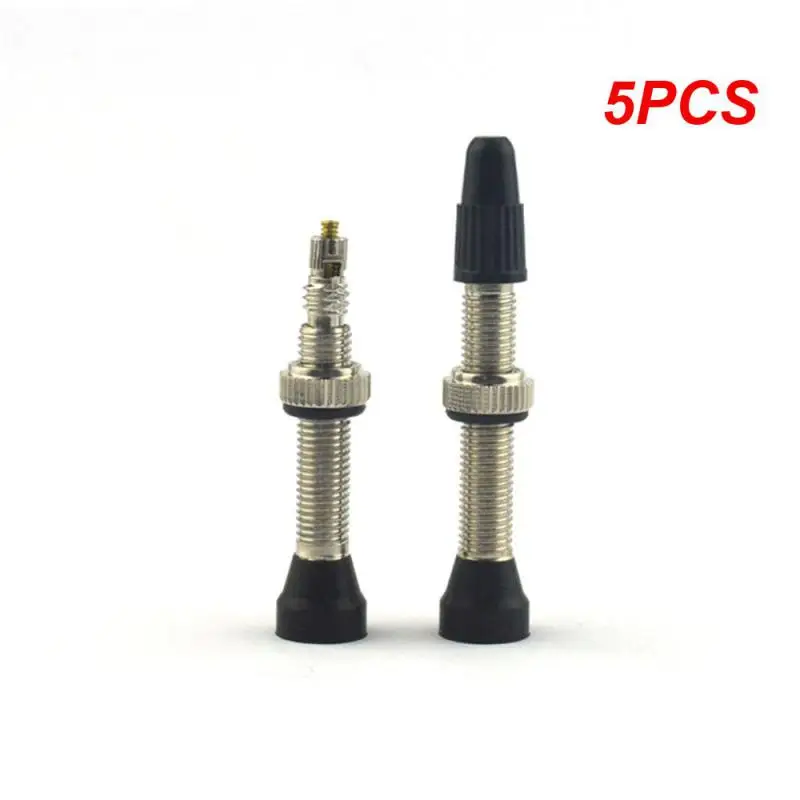 

5PCS Tubeless 34/40/44/ /60mm French Valve Pure Copper Tire Valve Bike Vacuum Nozzle Cycling Accessories Mtb Road Bike