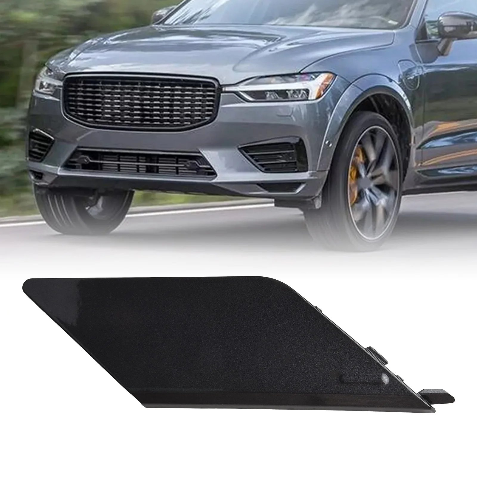 Hintere Stoßstange, Abschlepphaken-Ösenabdeckung für Volvo XC60 2018–2023, OEM 31449210, 39849034, ABS-Kunststoff, einfache Installation, direkter Ersatz – Detail 15