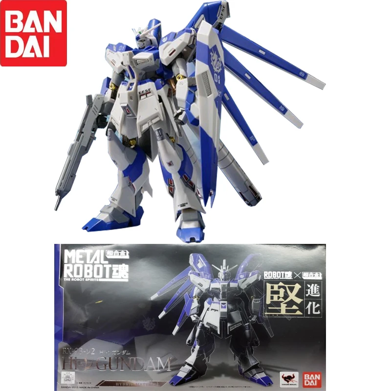 

Bandai металлический робот душа Аниме фигурки Hi-V-Gundam фигурки героев Аниме фигурки Bandai модель собирать мальчика игрушки Фигурки Подлинная модель
