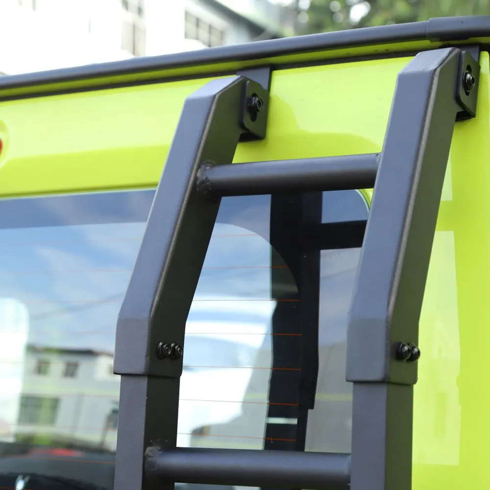 Aluminum Car Rear Tail Door Ladder Climbing for Suzuki Jimny + BLK car ladder
