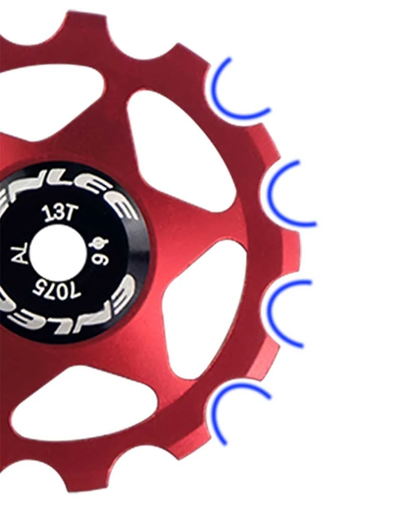 ENLEE Fahrrad-Aluminiumlegierungs-Führungsrad, Riemenscheibe, Hinteres Schaltwerk, 11T 13T, MTB, Keramiklager, Jockey-Rad für 4/5/6 mm – Detail 10