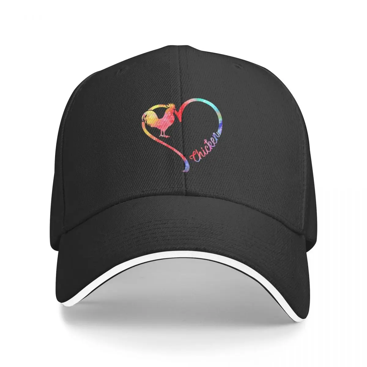 

Animal Heart Chicken watercolor Baseball Cap Beach Bag Horse Hat dad hat Girl'S Hats Men's