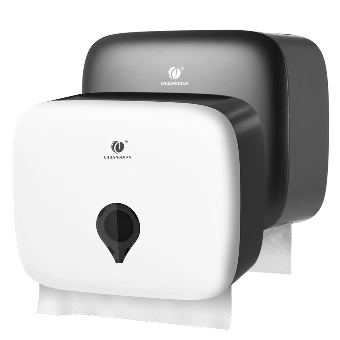Toilet Paper Holder Tissue Dispenser Bathroom Tissue Dispenser Toilet paper towel dispenser Towel Rack Tissue Dispenser ABS Waterproof Wall Mounted Punch Free