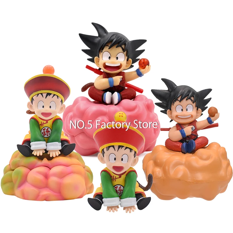 Figura de acción de Dragon Ball Z, modelo de colección de Son Goku Gohan  sentado en las nubes, dibujos animados Kawaii, juguetes para niños, regalo  - AliExpress