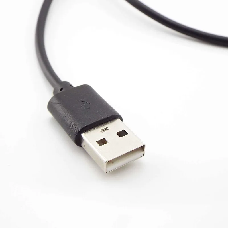 0.5M 2M 5V USB 유형 A 수-DC 3.5 1.35 4.0 1.7 5.5 2.1 5.5 2.5mm 수 플러그 연장 전원 코드 공급 잭 케이블 커넥터
