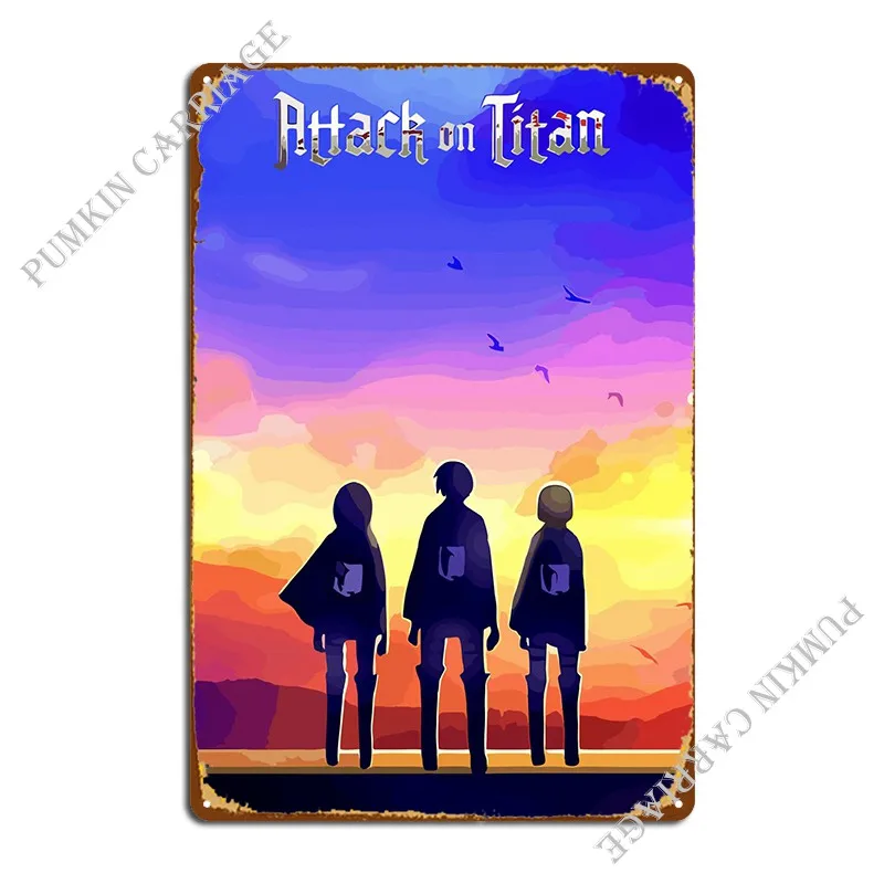 

Retro Anime Metal Sign Poster Decoration Garage Decoration Living Room Designing Tin Sign Poster