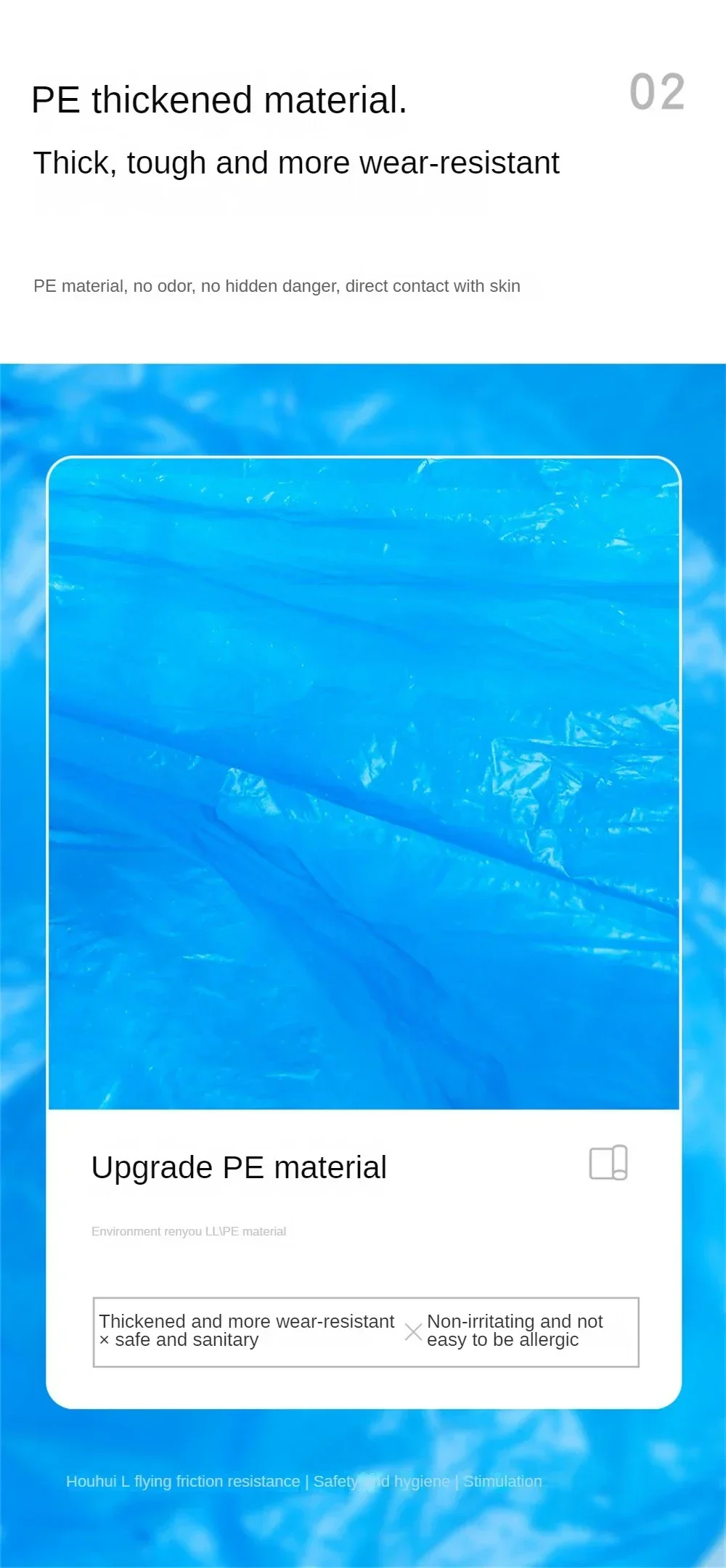 Description Picture 6 of itemPlastic Disposable Shoe Covers Cleaning Overshoes Outdoor Rainy Day Carpet Cleaning Shoe Cover Waterproof Shoe Covers