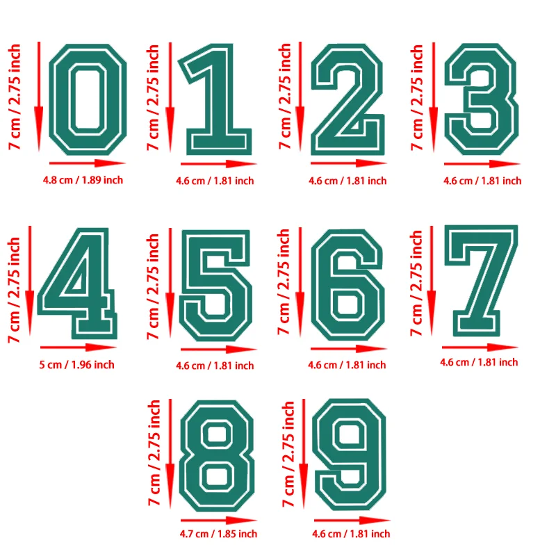 Set of 10 Mini Numerical Figures (0-9)