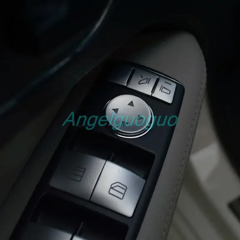 Angelguoguo Car Interior Window Glass Lifter Button Trim Paillettes Adesivi Per Mercedes Benz Cla Gla Ml Gl Gle Gls A B C E Class