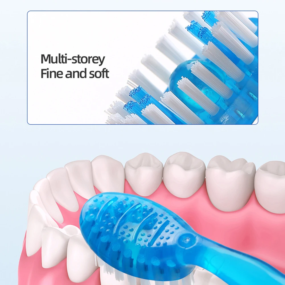 New Disposable Mini Pop-up Toothbrush - Multi-functional Dental Floss - Freshens Breath Cleanses The Mouth Toothbrush