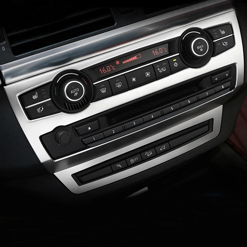 Auto Tür Audio Lautsprecher Schalthebel Klimaanlage CD Panel Tür Armlehne  Abdeckung Trim Aufkleber für BMW X5 X6 E70 E71 zubehör - AliExpress
