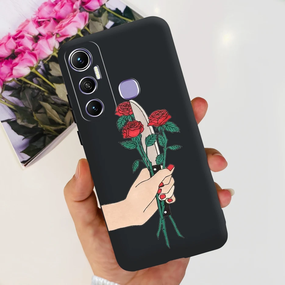 Cute Cartoon Flowers Silicone Soft TPU Phone Case - Enhanced Protection Bumper Cover