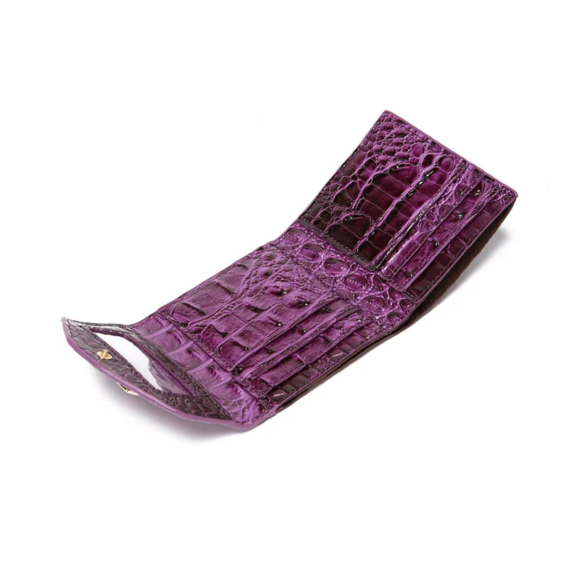 XMESSUN Women New Trendy Crocodile Pattern Short Wallet for Women Fashion Retro High Quality Ladies ID Card Cover Purse Bag