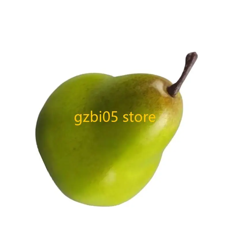 Enhanced Artificial Pear for Photography and Kitchen Decoration Props