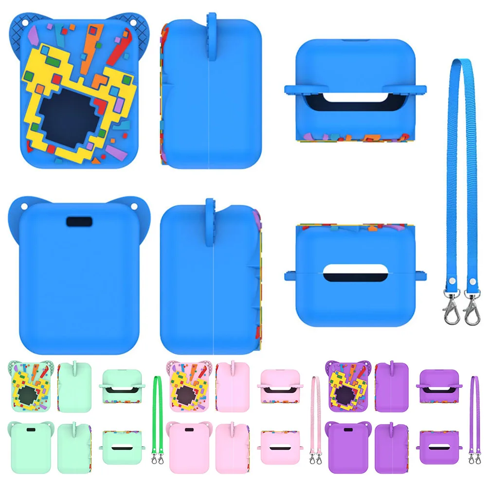 Funda De Silicona Para Bitzee Digital Pet – Protector Anticaídas Con Cordón, Resistente Al Polvo Y Salpicaduras – Color Púrpura