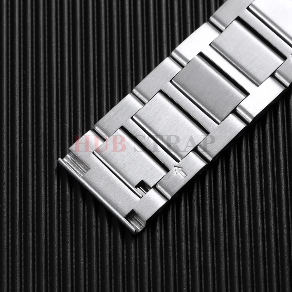 Universal Stainless Steel Curved End Bracelet Watch Strap