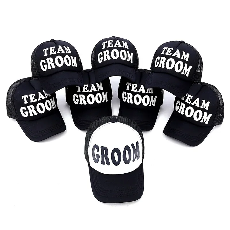 Bride to be groom groomsman Bridesmaid gift hat Bachelorette hen night Party Wedding engagement Bridal Shower decoration favor