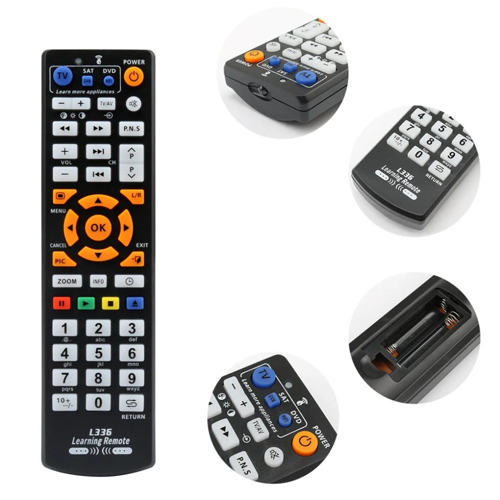 범용 스마트 L336 IR 원격 제어 학습 기능 복사 TV CBL DVD STB DVB HIFI TV 박스 VCR STR-T