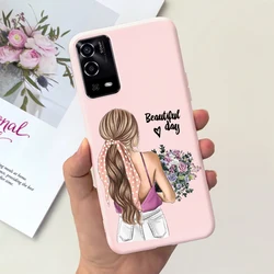 Stylish Butterfly Design Soft TPU Phone Case for Oppo A55 4G (Pink 1021)