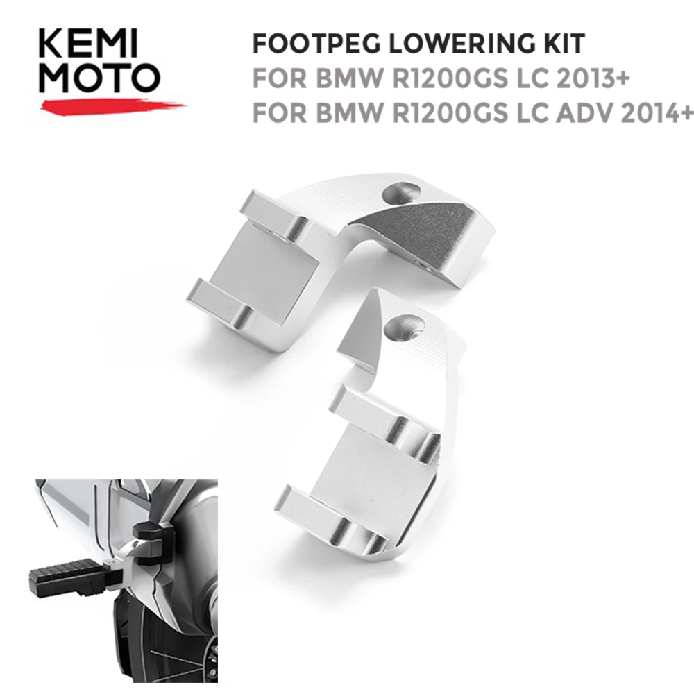 

Motorcycle Foot peg Passenger Footpeg Lowering Kit For BMW R1200GS LC 2013 to 2017 2018 R 1200 GS LC ADV 2014 to 2018 R1200GS LC