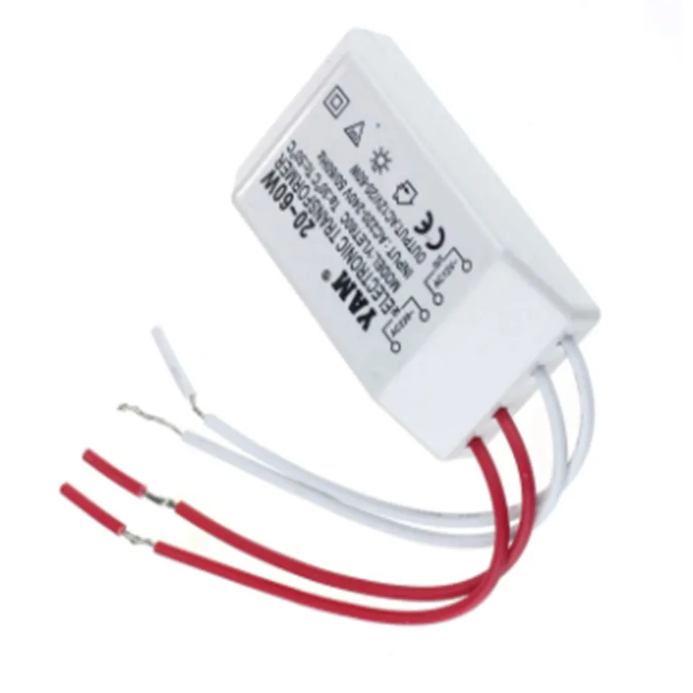 고품질 220V AC 12V 전자 변압기 전압 변환기 20 60W 할로겐 조명 드라이버 전원 공급 장치 변압기
