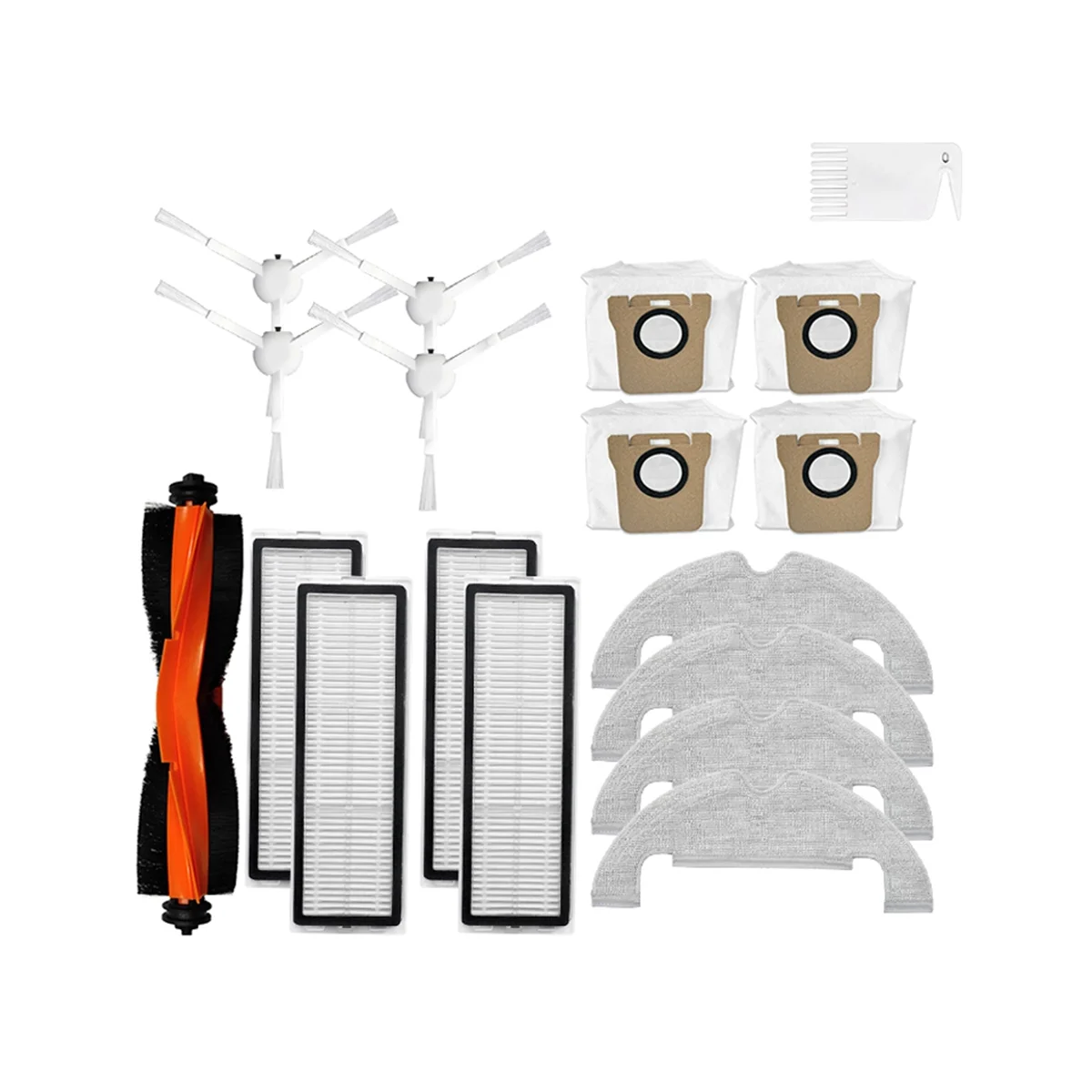 

Аксессуары для робота-пылесоса X10, основная боковая щетка, фильтр НЕРА, Швабра, тканевый мешок для пыли, Сменные запасные части